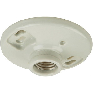 Keyless - One Light Lamp Holder - 4 inches wide by 3 inches high