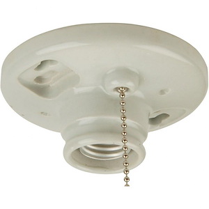 Keyless - One Light Lamp Holder - 4 inches wide by 4 inches high