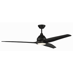 Limerick - 3 Blade Ceiling Fan with Light Kit-14.34 Inches Tall and 60 Inches Wide