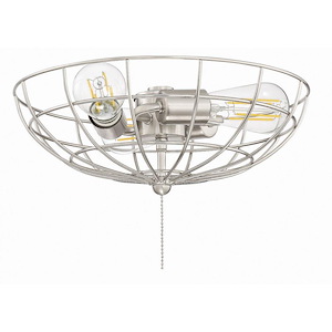 Universal - Three Light Cage Bowl Light Kit in Transitional Style - 13.48 inches wide by 4.83 inches high