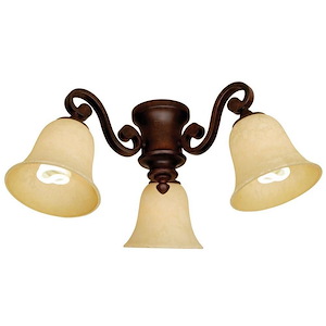 Universal - Three Light Bowl Kit in Traditional Style - 14.5 inches wide by 8.25 inches high