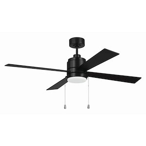 McCoy - 4 Blade Ceiling Fan with Pull Chain and Light Kit-16.46 Inches Tall and 52 Inches Wide - 1338204