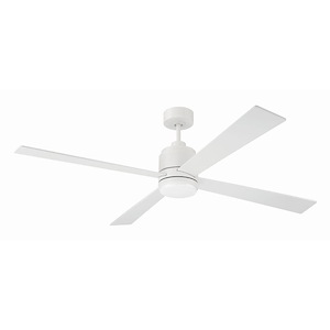 McCoy - 4 Blade Ceiling Fan with Light Kit-16.46 Inch Tall and 60 Inch Wide - 1431498