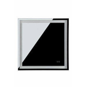 29W 1 LED Square Mirror In Contemporary Style-30 Inches Tall and 30 Inches Wide