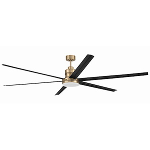 Mondo - 6 Blade Ceiling Fan with Light Kit In Contemporary Style-16.47 Inches Tall and 80 Inches Wide - 1379414