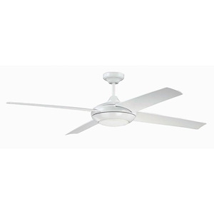 Moderne - Ceiling Fan with Light Kit in Transitional Style - 60 inches wide by 14.32 inches high