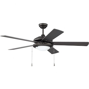 Nikia - Ceiling Fan with Light Kit in Modern-Contemporary Style - 52 inches wide by 15.95 inches high