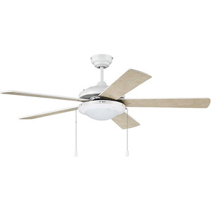 Nikia - Ceiling Fan with Light Kit in Modern-Contemporary Style - 52 inches wide by 15.95 inches high - 1215744