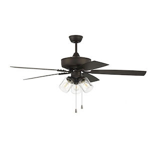 Outdoor Pro Plus - 5 Blade Ceiling Fan with Light Kit-20.64 Inches Tall and 52 Inches Wide
