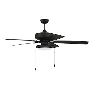 Outdoor Pro Plus - 5 Blade Ceiling Fan with Light Kit-18.39 Inches Tall and 52 Inches Wide - 1338218