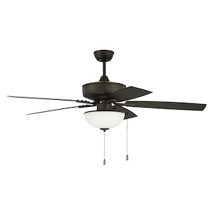 Outdoor Pro Plus - 5 Blade Ceiling Fan with Light Kit-20.72 Inches Tall and 52 Inches Wide - 1338219