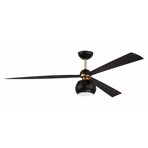 Otto - 3 Blade Ceiling Fan with Light Kit-16.74 Inches Tall and 60 Inches Wide