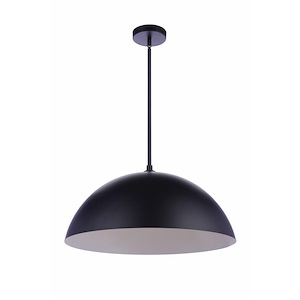 30W 1 LED Sculptural Statement Dome Pendant-10.63 Inches Tall and 23.25 Inches Wide
