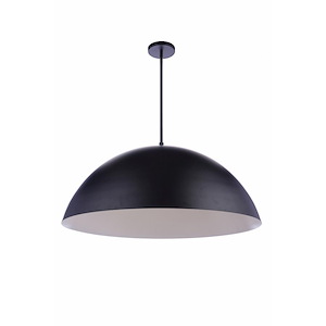 40W 1 LED Sculptural Statement Dome Pendant-15.13 Inches Tall and 34.75 Inches Wide