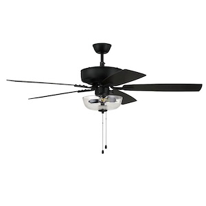 Pro Plus 101 Series - 52 Inch 5 Blade Ceiling Fan with Bowl Light Kit