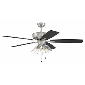 Pro Plus - 5 Blade Ceiling Fan with Light Kit-19.16 Inches Tall and 52 Inches Wide - 1338228