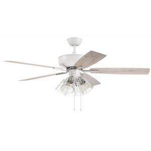 Pro Plus - 5 Blade Ceiling Fan with Light Kit-19.16 Inches Tall and 52 Inches Wide