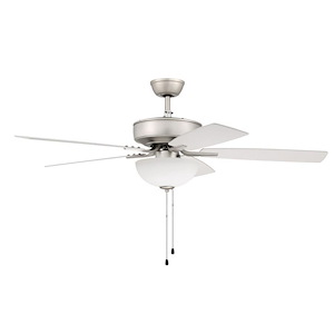 Pro Plus - 5 Blade Ceiling Fan with Light Kit-17.96 Inches Tall and 52 Inches Wide