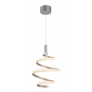 42W 1 LED Mini Pendant-126.5 Inches Tall and 13.5 Inches Wide