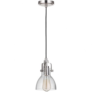 State House - One Light Mini Pendant with Cord - 6 inches wide by 8.88 inches high
