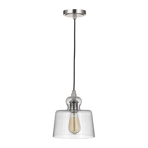 State House - One Light Mini Pendant with Cord - 8.63 inches wide by 9.38 inches high
