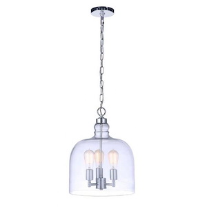 Jackson - 3 Light Pendant In Traditional Style-17.5 Inches Tall and 13.63 Inches Wide