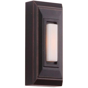 Surface Mount Lighted Push Button - 1.13 inches wide by 2.88 inches high
