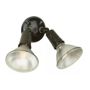 2 Light Double PAR Flood Light In Transitional Style-4.38 Inches Tall and 4.38 Inches Wide