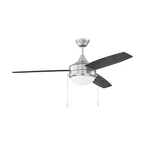 Phaze - 3 Blade Ceiling Fan with Light Kit in Modern-Contemporary Style - 52 inches wide by 16.73 inches high - 1216019