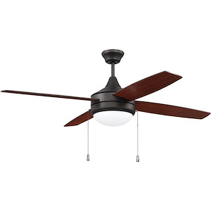 Phaze - 4 Blade Ceiling Fan with Light Kit in Modern-Contemporary Style - 52 inches wide by 16.73 inches high - 1215706