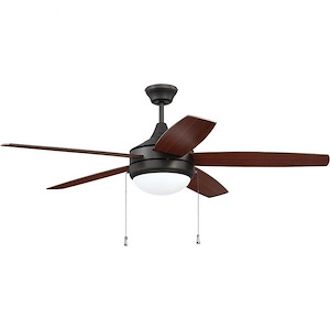 Phaze - 5 Blade Ceiling Fan with Light Kit in Modern-Contemporary Style - 52 inches wide by 16.73 inches high