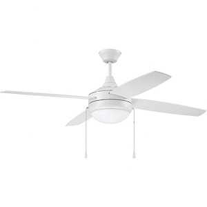 Phaze - 4 Blade Ceiling Fan with Light Kit in Modern-Contemporary Style - 52 inches wide by 16.73 inches high - 1215878