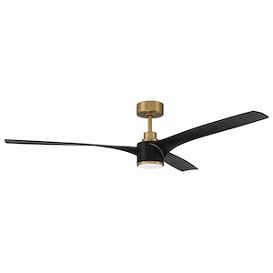 Phoebe - 3 Blade Ceiling Fan with Light Kit-13.74 Inches Tall and 60 Inches Wide - 1379416