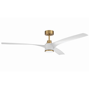 Phoebe - 3 Blade Ceiling Fan with Light Kit In Contemporary Style-13.81 Inches Tall and 60 Inche Wide - 1379415