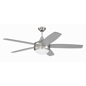 Phaze II - 5 Blade Ceiling Fan with Light Kit In Contemporary Style-17.71 Inches Tall and 52 Inches Wide