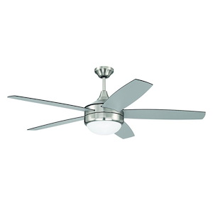 Phaze II - 5 Blade Ceiling Fan with Light Kit In Contemporary Style-17.71 Inches Tall and 52 Inches Wide - 1324978