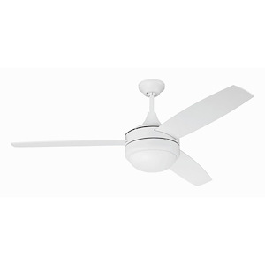 Phaze II - 3 Blade Ceiling Fan with Light Kit In Contemporary Style-17.71 Inches Tall and 52 Inches Wide - 1324962