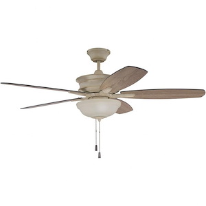 Penbrooke - Ceiling Fan with Light Kit in Transitional Style - 52 inches wide by 17.69 inches high
