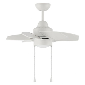 Propel II - 6 Blade Ceiling Fan with Light Kit In Contemporary Style-24 Inche Wide