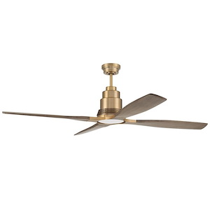 Ricasso - 4 Blade Ceiling Fan with Light Kit In Contemporary Style-60 Inche Wide
