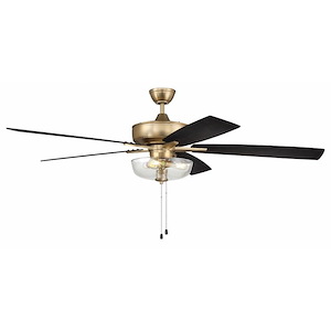 Super Pro 101 Series - 60 Inch 5 Blade Ceiling Fan with Bowl Light Kit