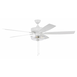 Super Pro 101 Series - 60 Inch 5 Blade Ceiling Fan with Bowl Light Kit