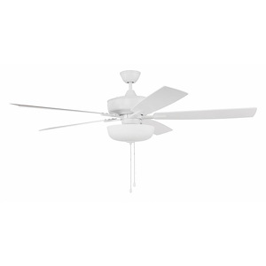 Super Pro 111 Series - 60 Inch 5 Blade Ceiling Fan with Bowl Light Kit