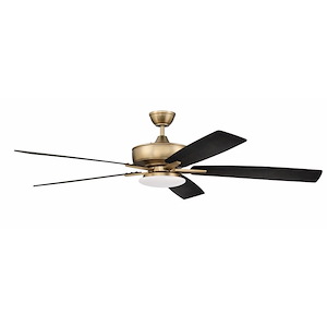Super Pro 112 Series - 60 Inch 5 Blade Ceiling Fan with Low Profile Light Kit