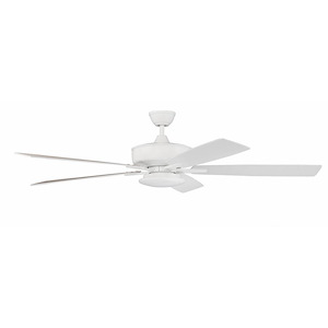 Super Pro 112 Series - 60 Inch 5 Blade Ceiling Fan with Low Profile Light Kit