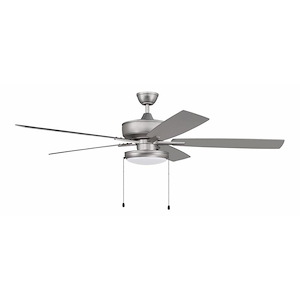 Super Pro 119 Series - 60 Inch 5 Blade Ceiling Fan with Slim Pan Light Kit