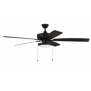 Super Pro 119 Series - 60 Inch 5 Blade Ceiling Fan with Slim Pan Light Kit
