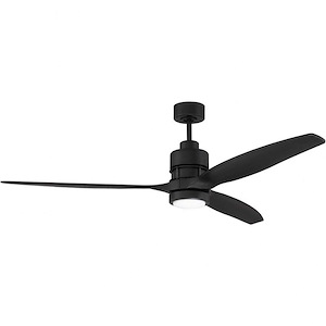 Sonnet - Ceiling Fan with Blades and Light Kit - 60 inches wide by 16.77 inches high - 1216189