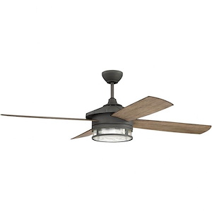 Stockman - Ceiling Fan with Light Kit in Transitional-Outdoor Style - 52 inches wide by 16.02 inches high