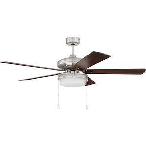 Stonegate - Ceiling Fan with Light Kit in Transitional Style - 52 inches wide by 18.7 inches high
